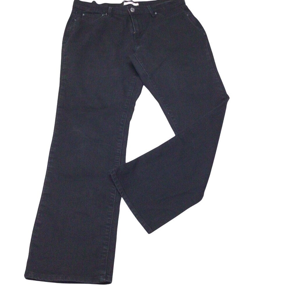 Levi's 505 Straight Jeans Women Black Denim Mid Rise Stretch 31 Classic Capsule